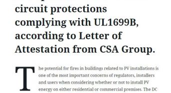 The GoodWe MT Inverters Incorporate DC Arc-Default Circuit Protections Complying with UL1699B, According to Letter of Attestation from CSA Group.