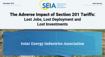 Solar Tariffs Cause Devastating Harm to U.S. Solar Industry, Jobs: Study