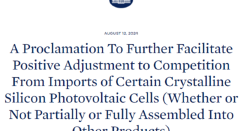 12.5GW! US Expands TRQ on Silicon Cell Imports