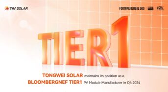 Tongwei Solar Shines Again As a BloombergNEF Tier 1 PV Module Manufacturer in Q4 2024!