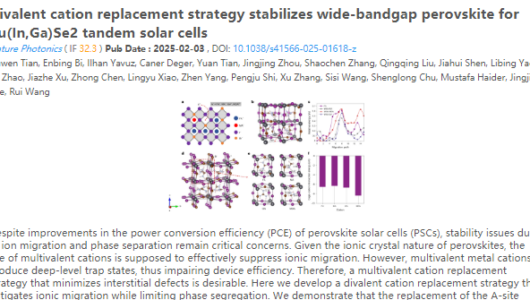 23.4%! PCE Achieved in Flexible Tandem Perovskite Solar Cells by Westlake University